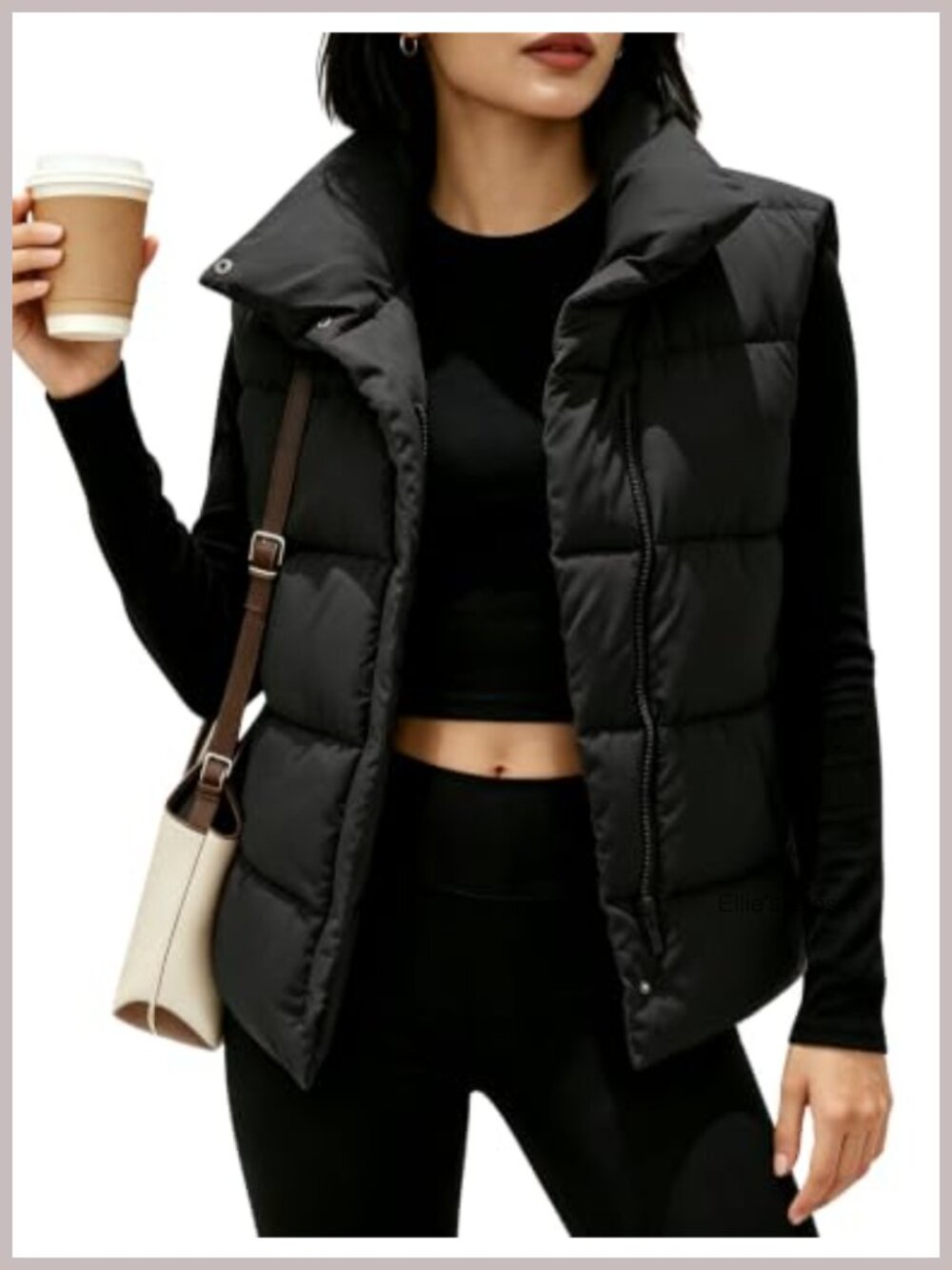 Women's Puffer Vest Zip Up Sleeveless Lightweight Padded Gilet